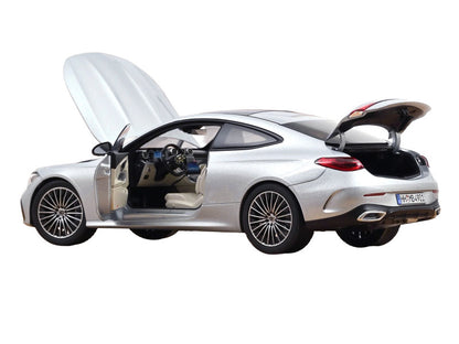 2024 Mercedes-Benz CLE Coupe Hightech Silver Metallic 1/18 Diecast Model Car by Norev